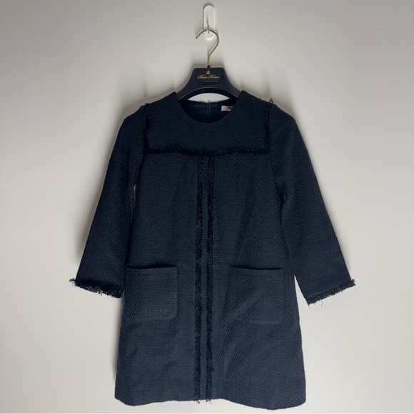 NWOT Brooks Brothers Tweed Dress Size 8 Girls Navy - Picture 1 of 5